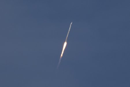 De lancering van een Atlas V raket door de NASA
